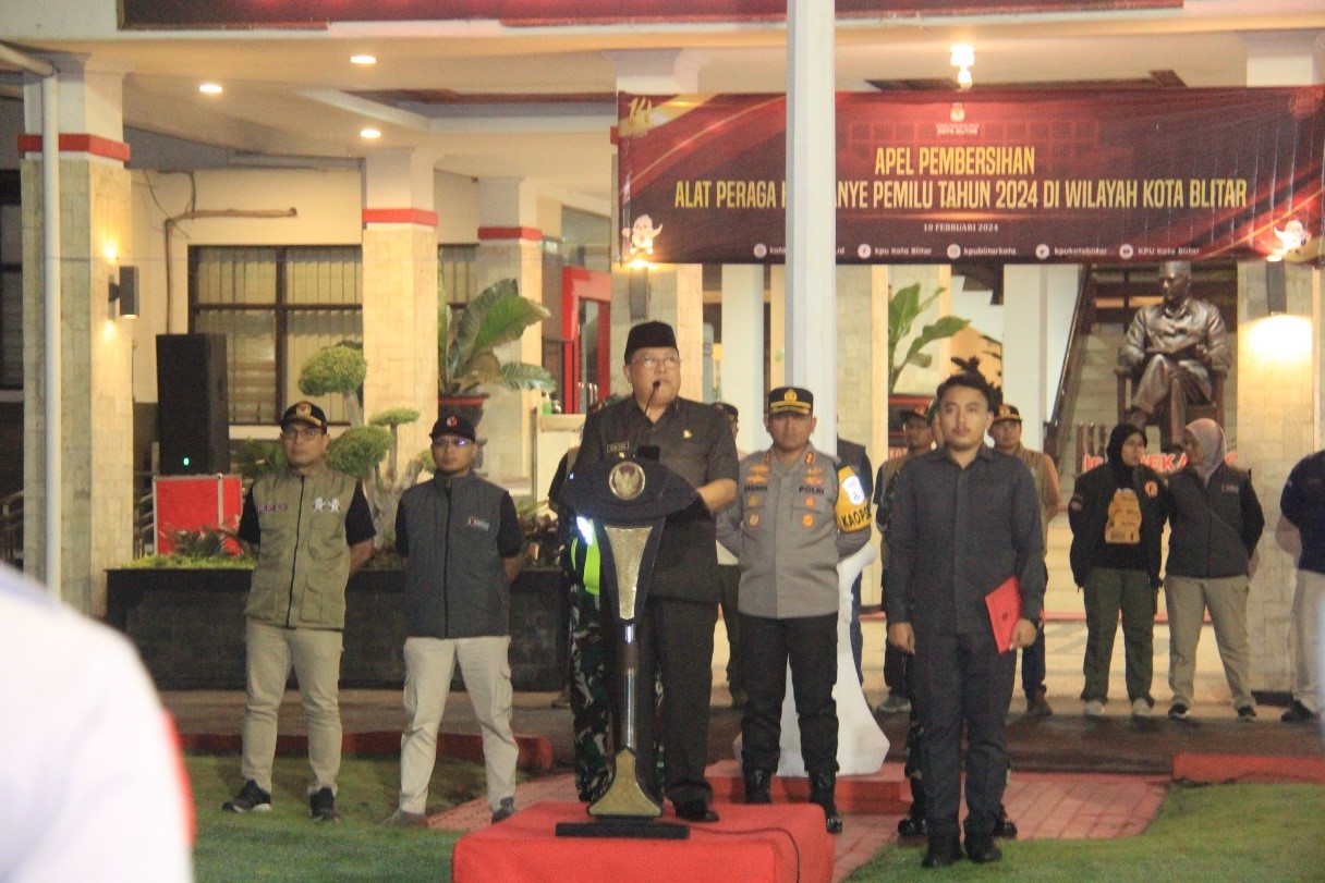 Walikota Blitar saat Apel