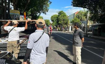 Ketua Bawaslu Kota Blitar melakukan Pengawasan